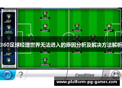360足球经理世界无法进入的原因分析及解决方法解析
