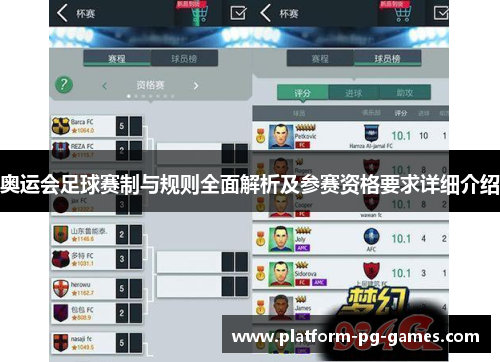 奥运会足球赛制与规则全面解析及参赛资格要求详细介绍