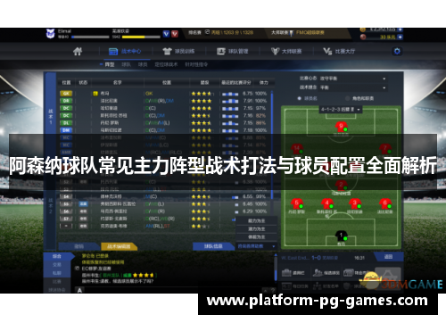 阿森纳球队常见主力阵型战术打法与球员配置全面解析